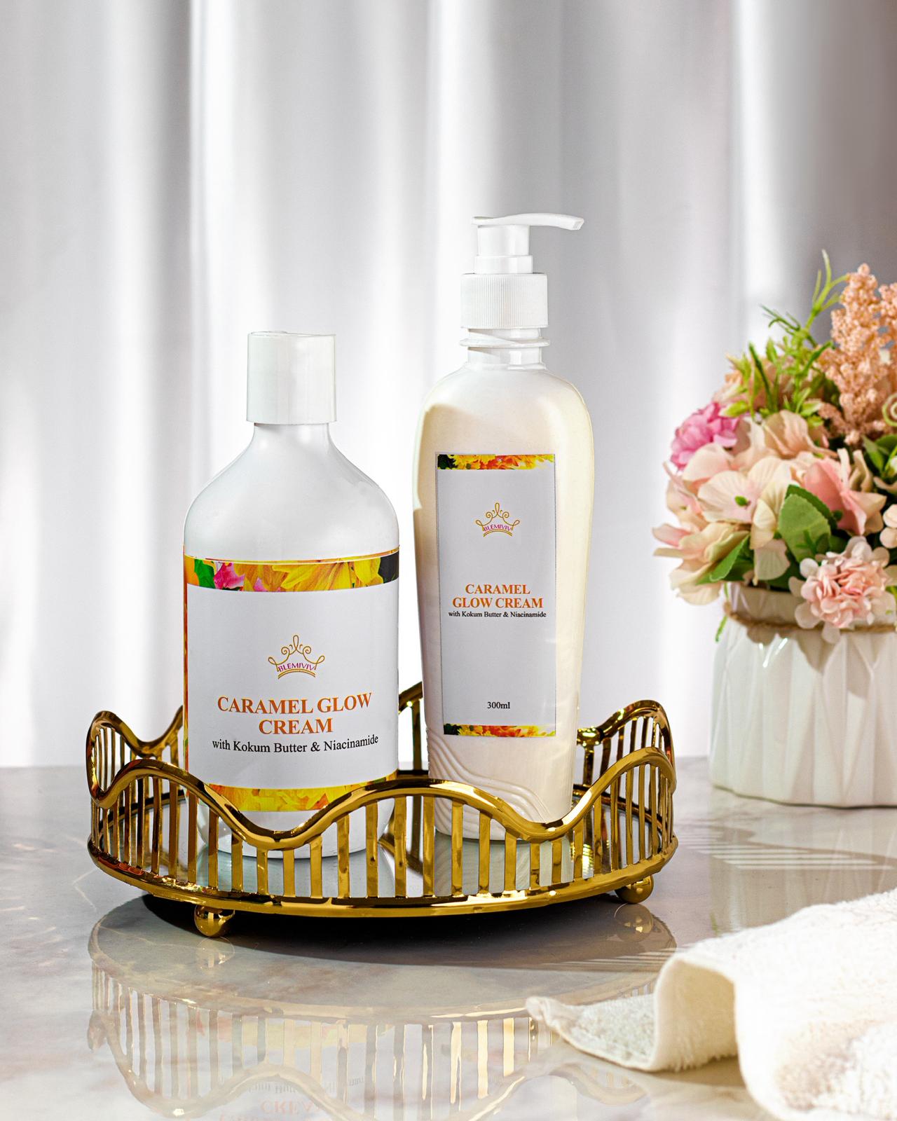 Caramel glow cream