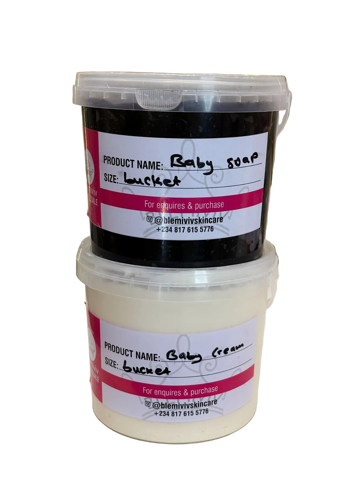 Bucket BABY SOAP & BABY CREAM