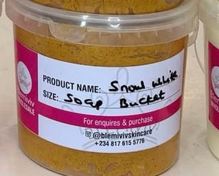 BUCKET SNOW WHITE SOAP